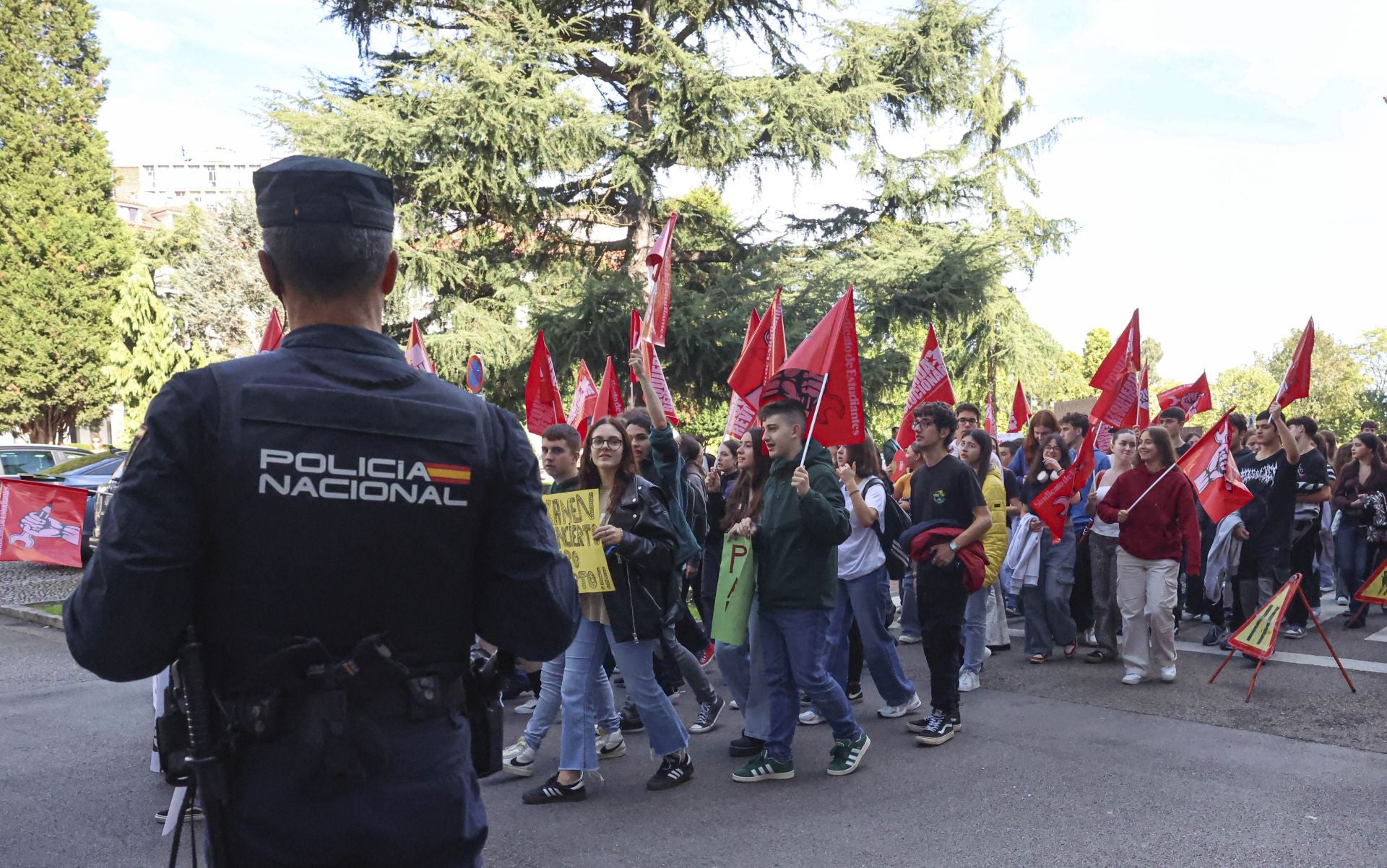 Movilización de estudiantes en Asturias para exigir los modelos de la Selectividad