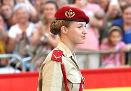 La Princesa Leonor se encuentra inmersa en su formación militar.