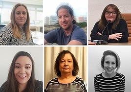 Nerea Monroy, Toni Echeverría, Trinidad Suárez, Laura Gallego-Alberto Martín, Carmen Trigo Villarino y Sara Marsillas.