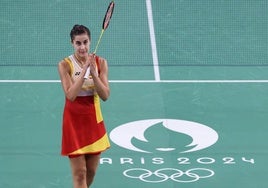 Carolina Marín, premio Princesa de Asturias de los Deportes 2024, en los Juegos Olímpicos de París.