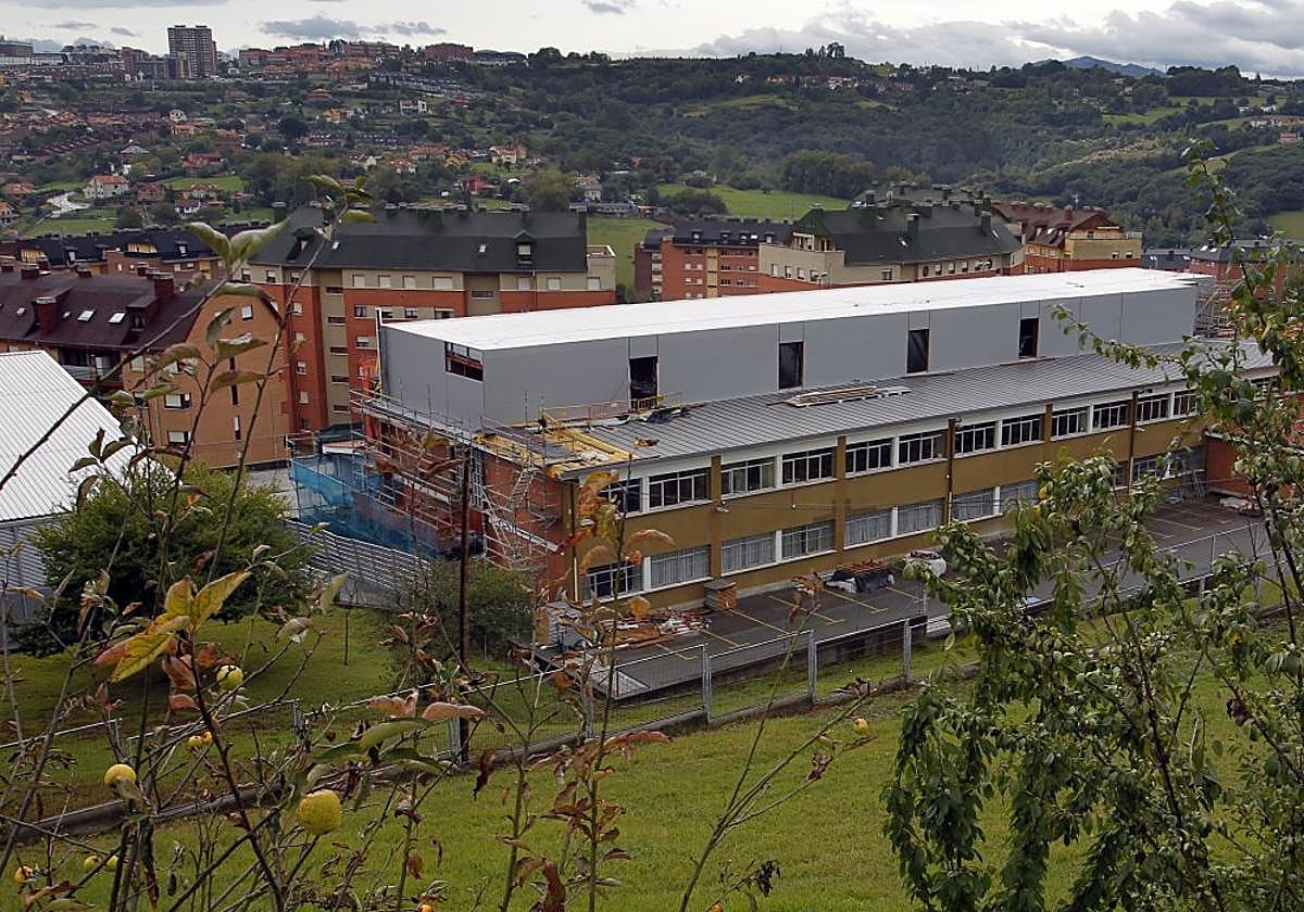 El colegio Juan Rodríguez Muñiz de Las Campas.