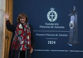 Ana Blandiana, Premio Princesa de Asturias de las Letras, ha llegado a Oviedo este domingo.