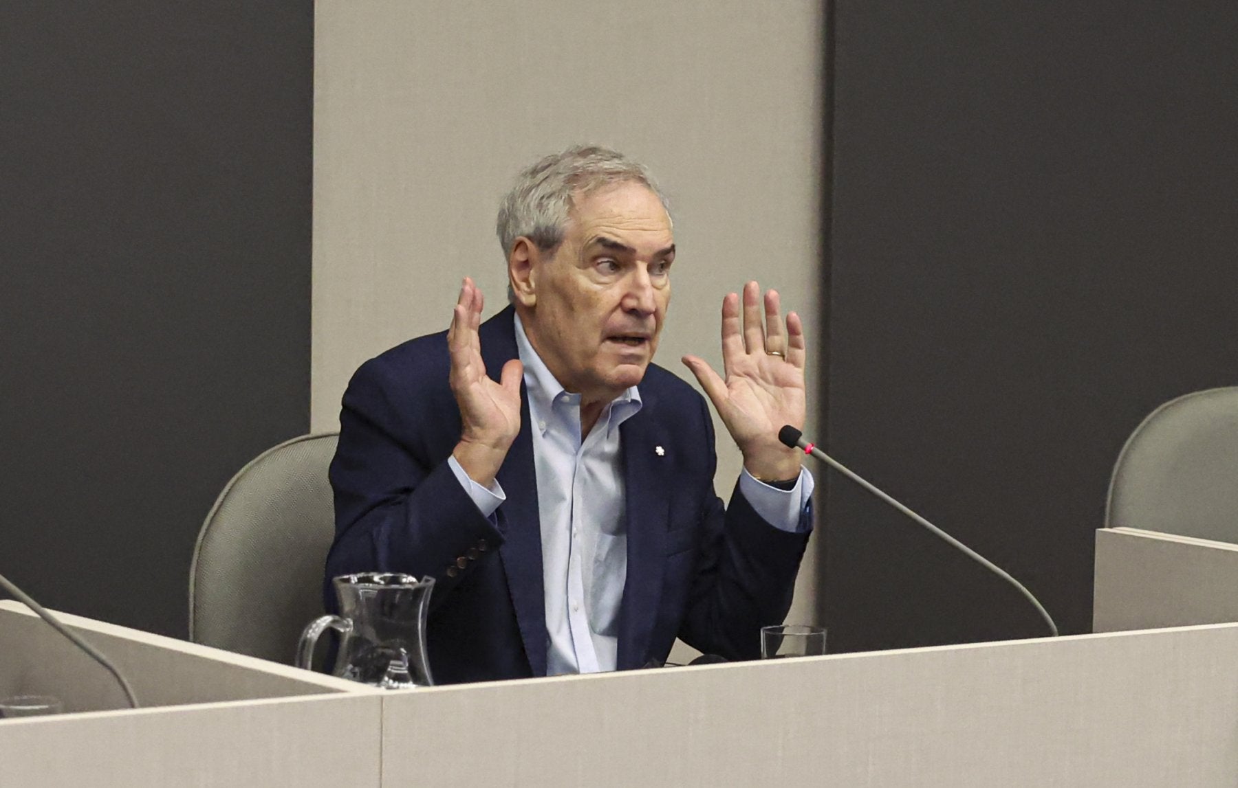 Michael Ignatieff, durante su encuentro con alumnos de Derecho.