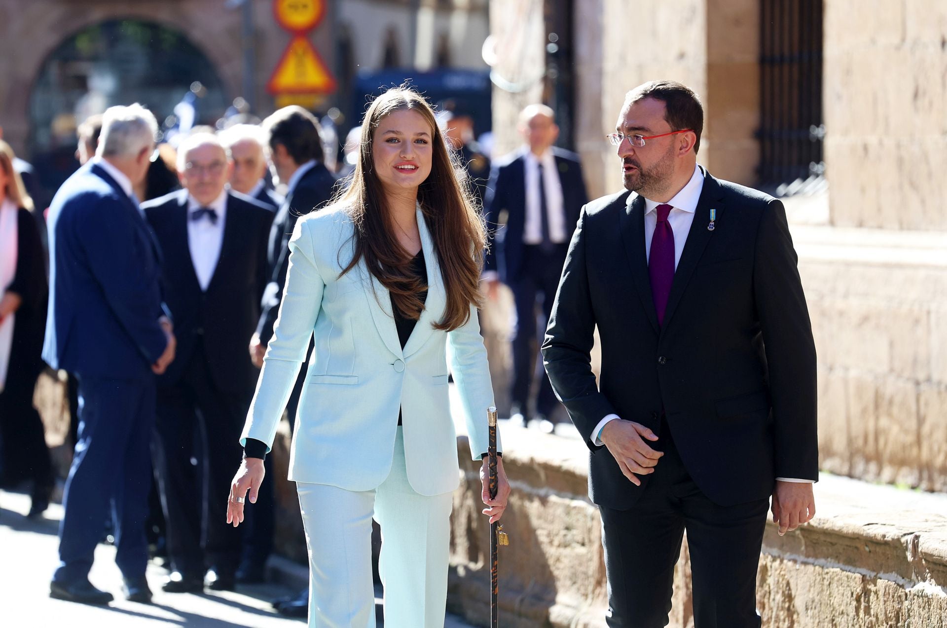 Multitudinario recibimiento a la Princesa Leonor en Oviedo