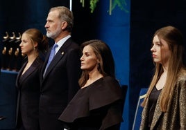 Los 'looks' de la Reina Letizia, la Princesa Leonor y la Infanta Sofía en los Premios