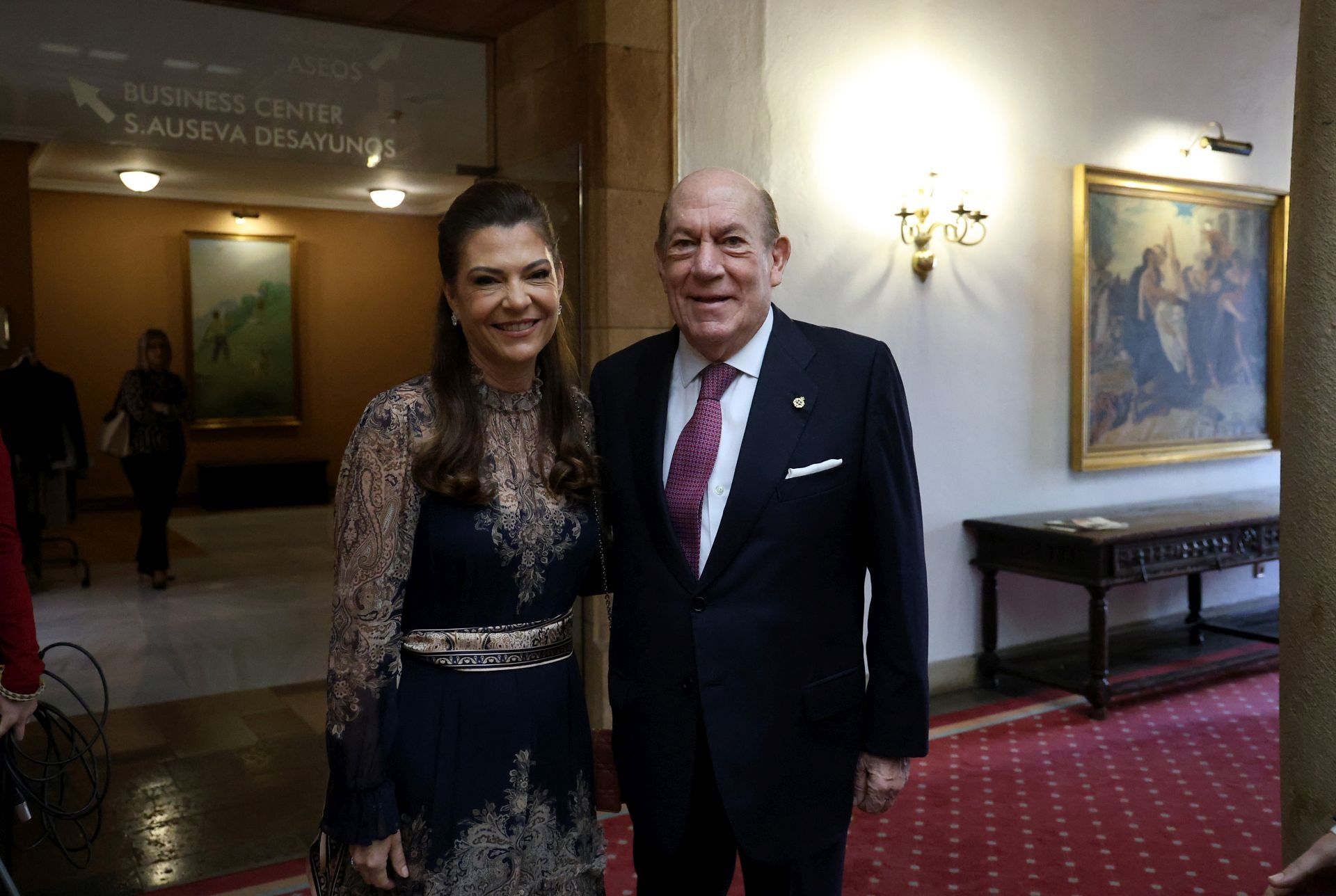 Antonio Suárez con su hija María Fernanda Suárez