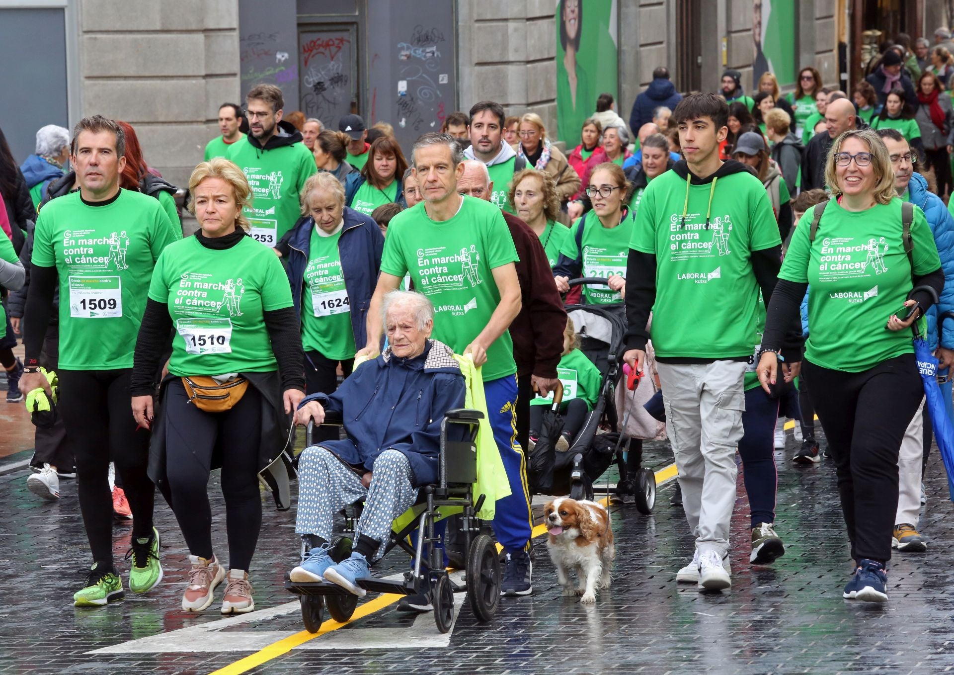 Oviedo se tiñe de verde contra el cáncer