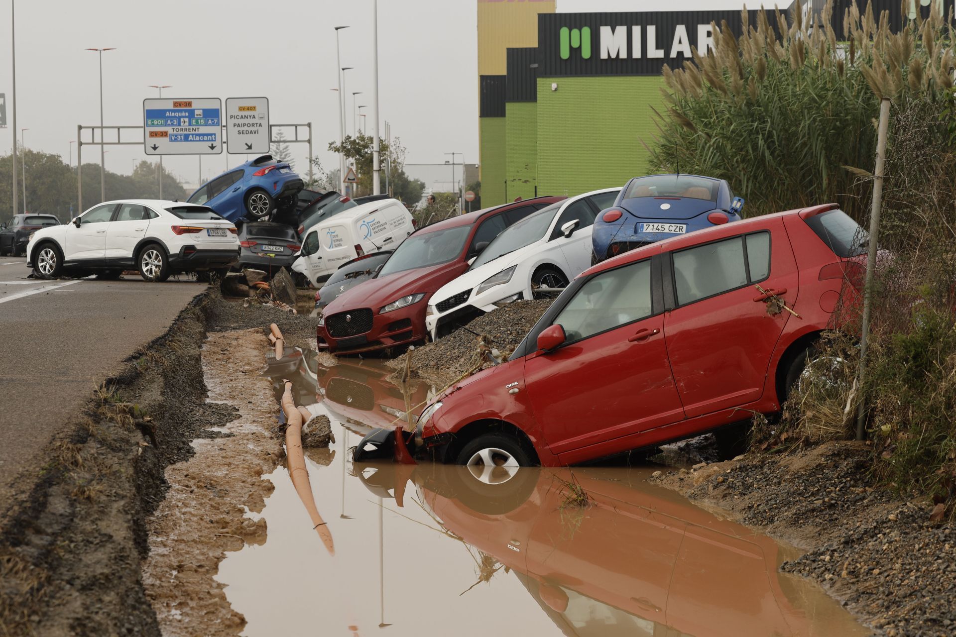 Las imágenes que deja la Dana en la Comunidad Valenciana, Castilla-La Mancha y Andalucía