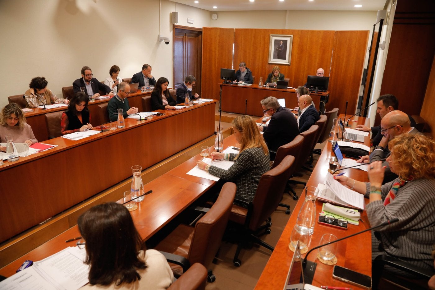 Un aspecto del pleno municipal celebrado el pasado lunes, cuando se aprobaron las ordenanzas locales.