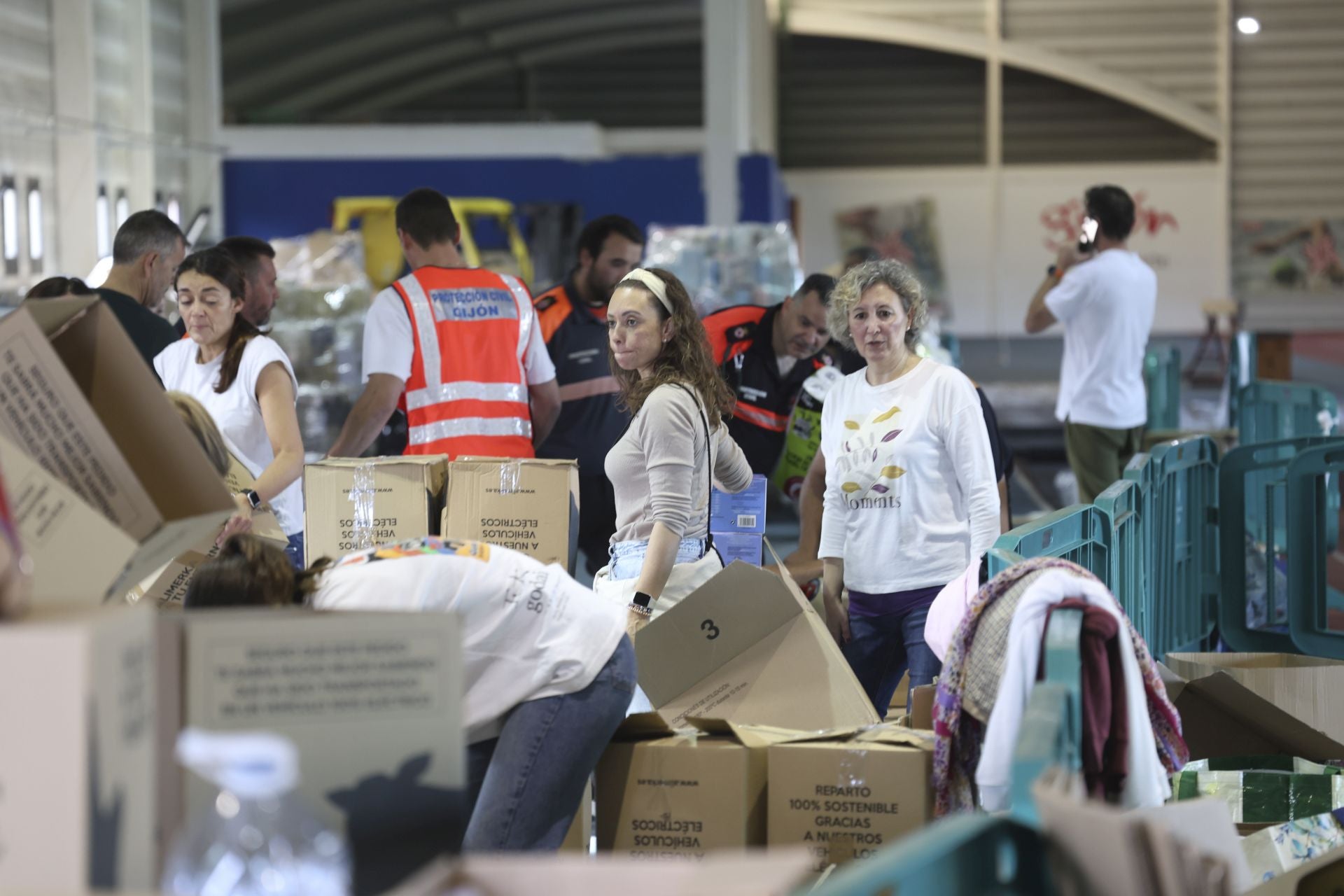 Las donaciones no cesan en Gijón