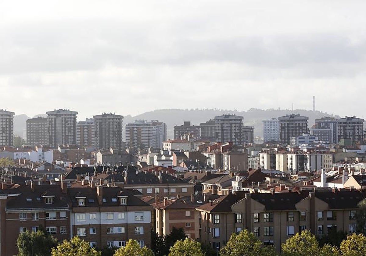 Boina de contaminación sobre la zona oeste de Gijón.