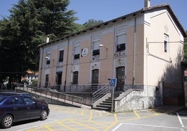 La estación de Feve en Sotrondio, de la línea Gijón-Laviana.