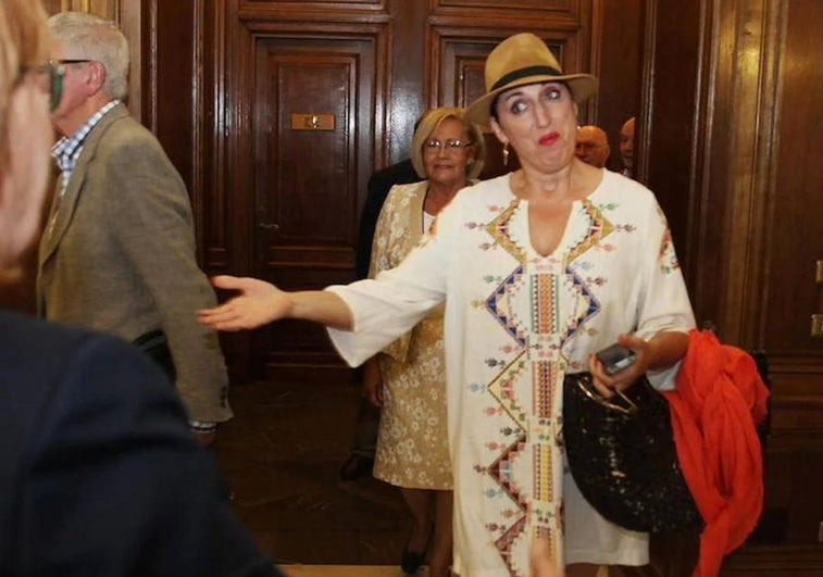 Rossy de Palma, cuando recibió el premio de la Sardina de Oro en Avilés en 2014.