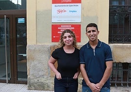 Los ganadores Alba González y Said Ait Hammou.