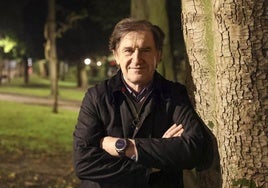 José Antonio Cecchini, ayer, en el Campo San Francisco de Oviedo.