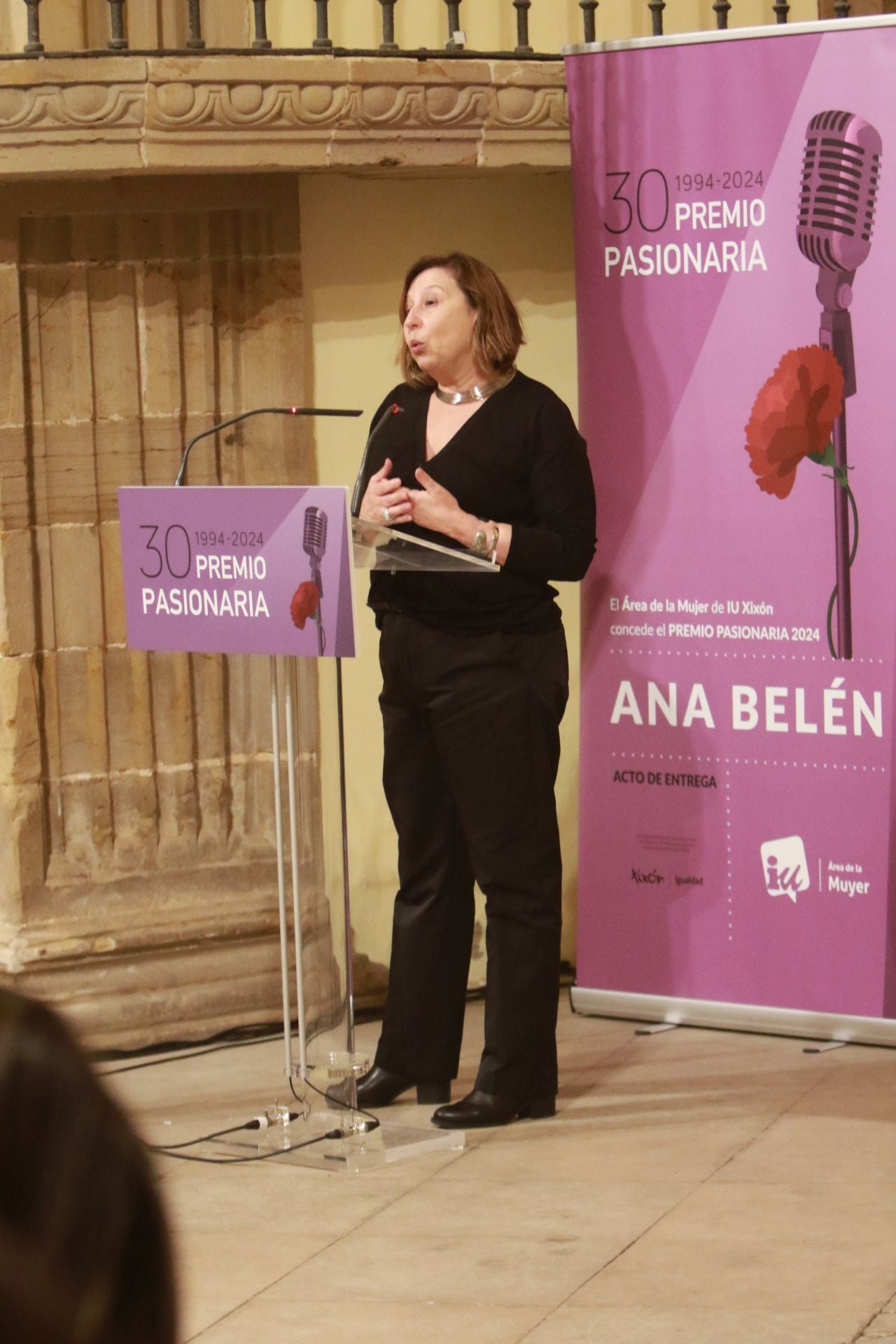 Ana Belén recibe en Gijón el Premio Pasionaria