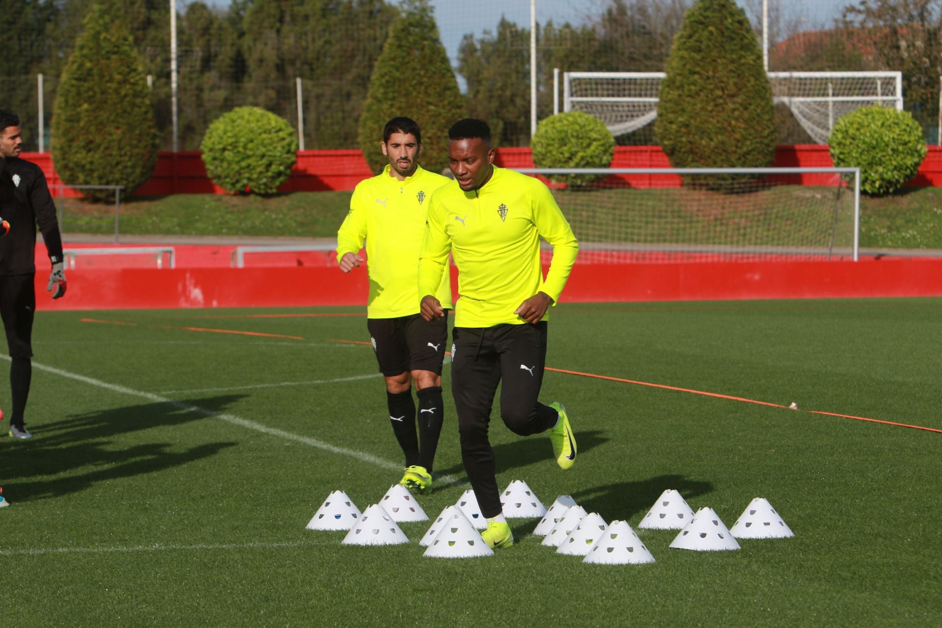 Entrenamiento del Sporting este sábado, 23 de noviembre de 2024