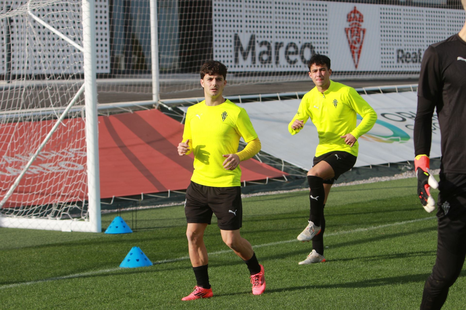 Entrenamiento del Sporting este sábado, 23 de noviembre de 2024