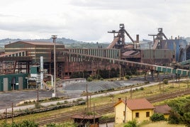 Vista de las instalaciones de Arcelor en Gijón.