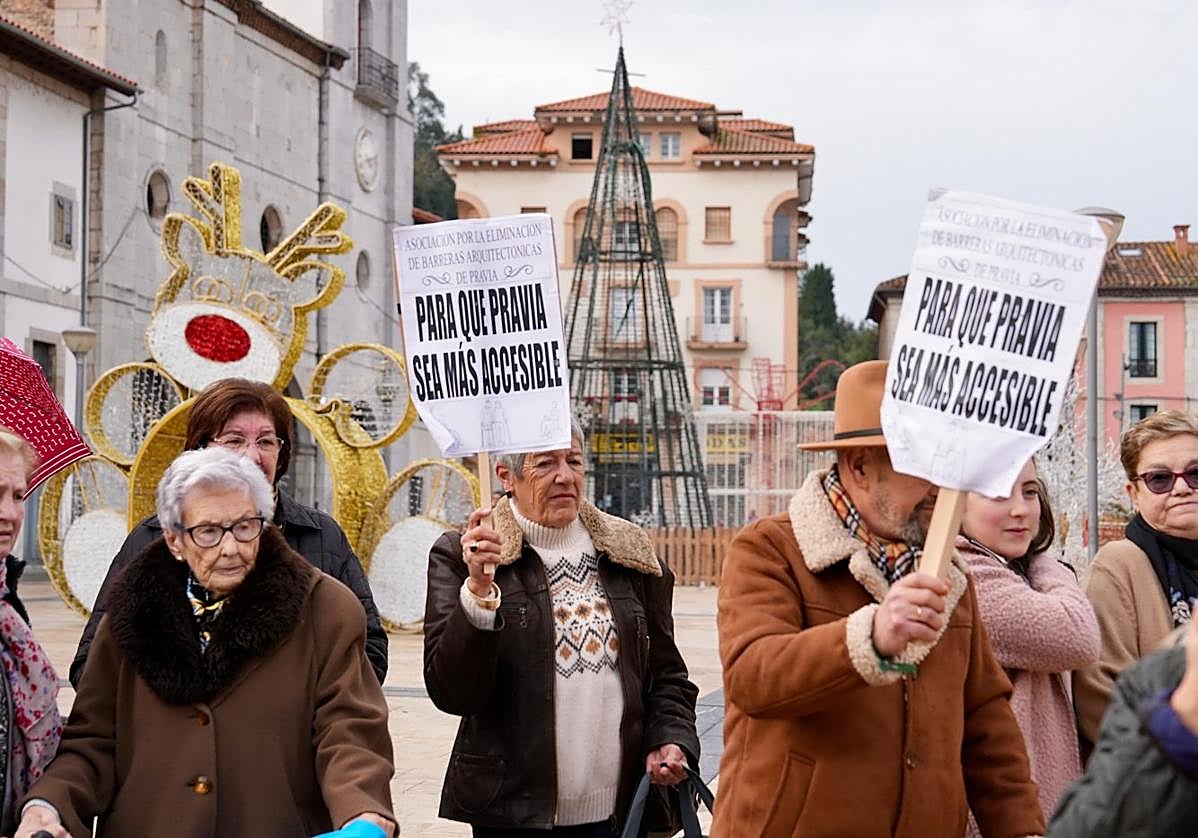 Momento de la manifestación que tuvo lugar el domingo.