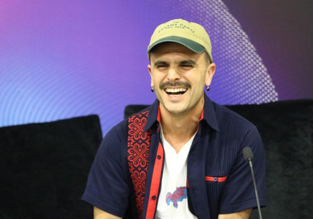 Rodrigo Cuevas en la Feria Internacional del Libro de Guadalajara.