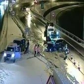 Un accidente en el Huerna complica más la circulación