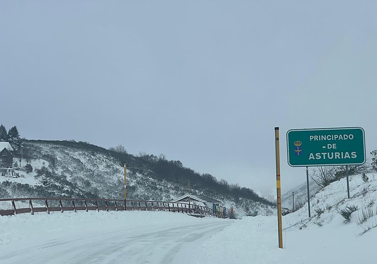 Nieve en San isidro esta mañana.