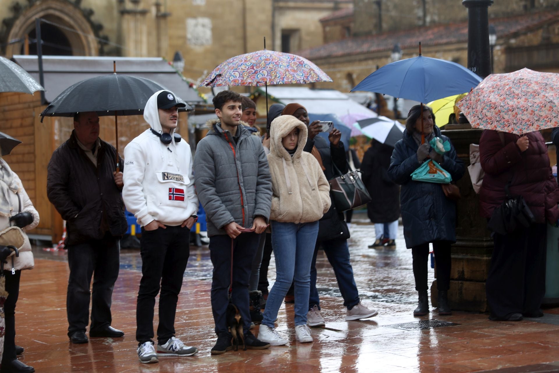 Nieve, lluvia y mucho frío en lo peor del temporal en Asturias