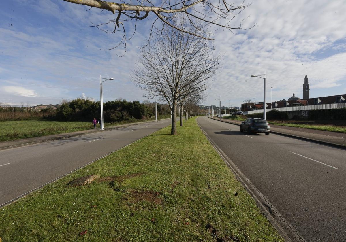 Avenida de la Pecuaria, bajo la que discurren las conducciones que se mejorarán con el nuevo contrato de la EMA.