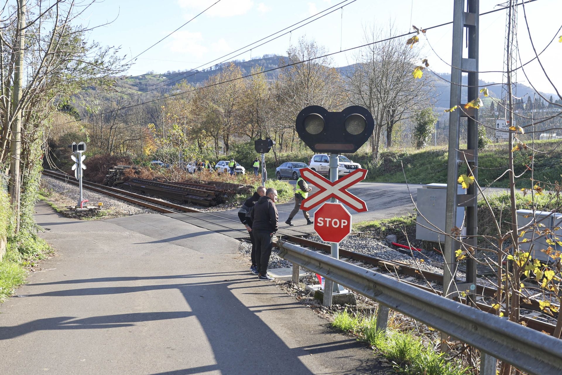 Trágico accidente en Langreo: muere un conductor arrollado por un tren