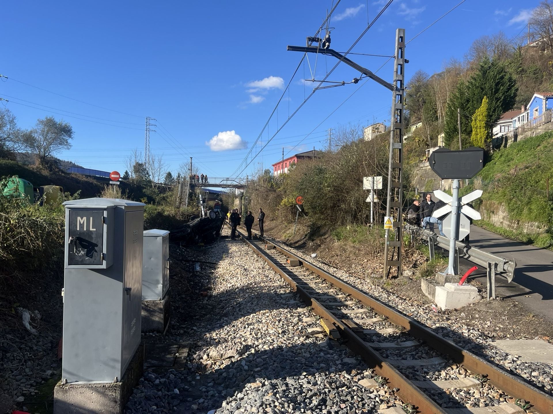 Trágico accidente en Langreo: muere un conductor arrollado por un tren