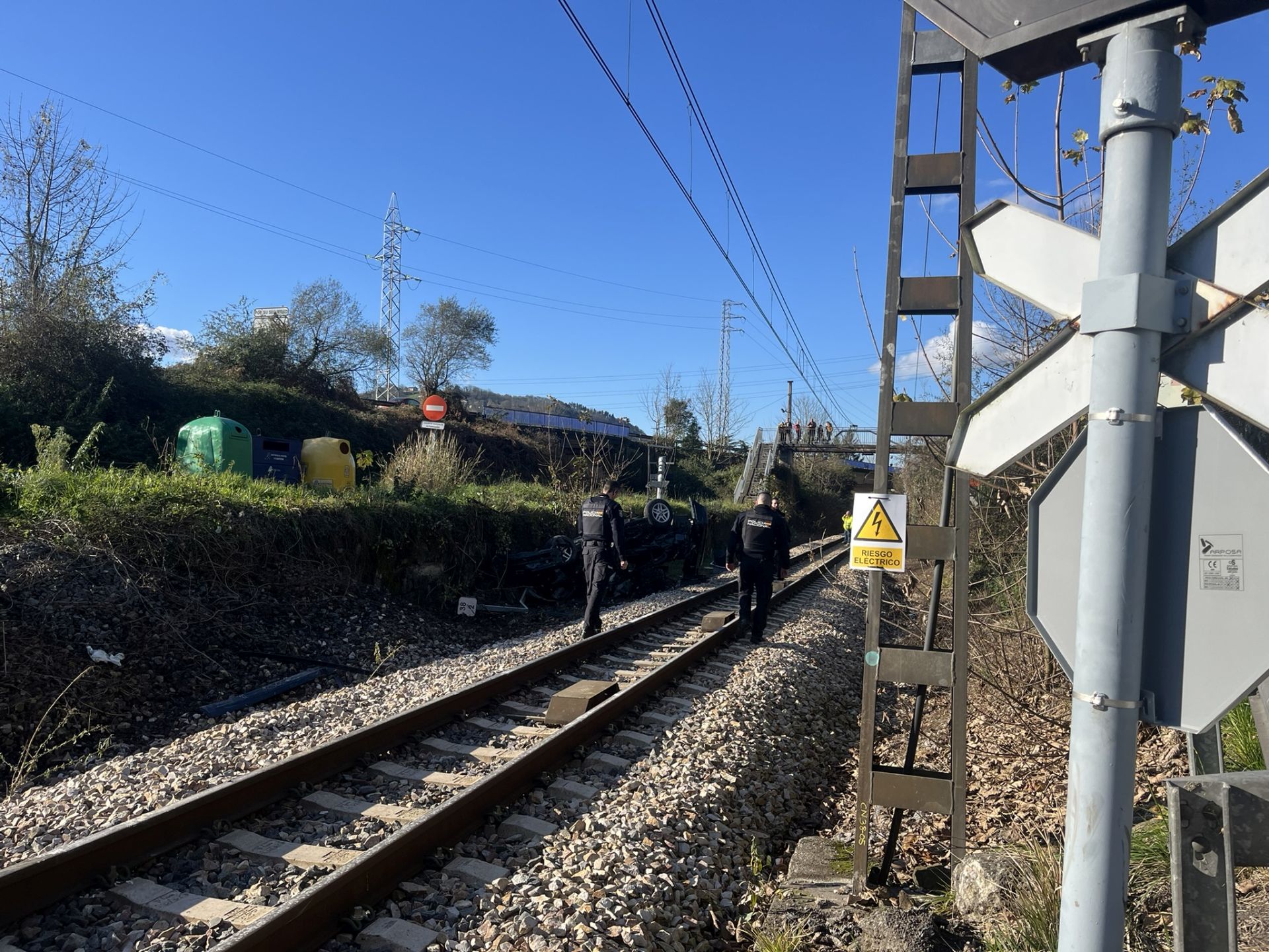 Trágico accidente en Langreo: muere un conductor arrollado por un tren