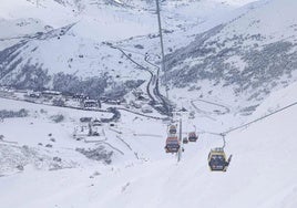 Vistas desde la estación de esquí de Valgrande-Pajares.