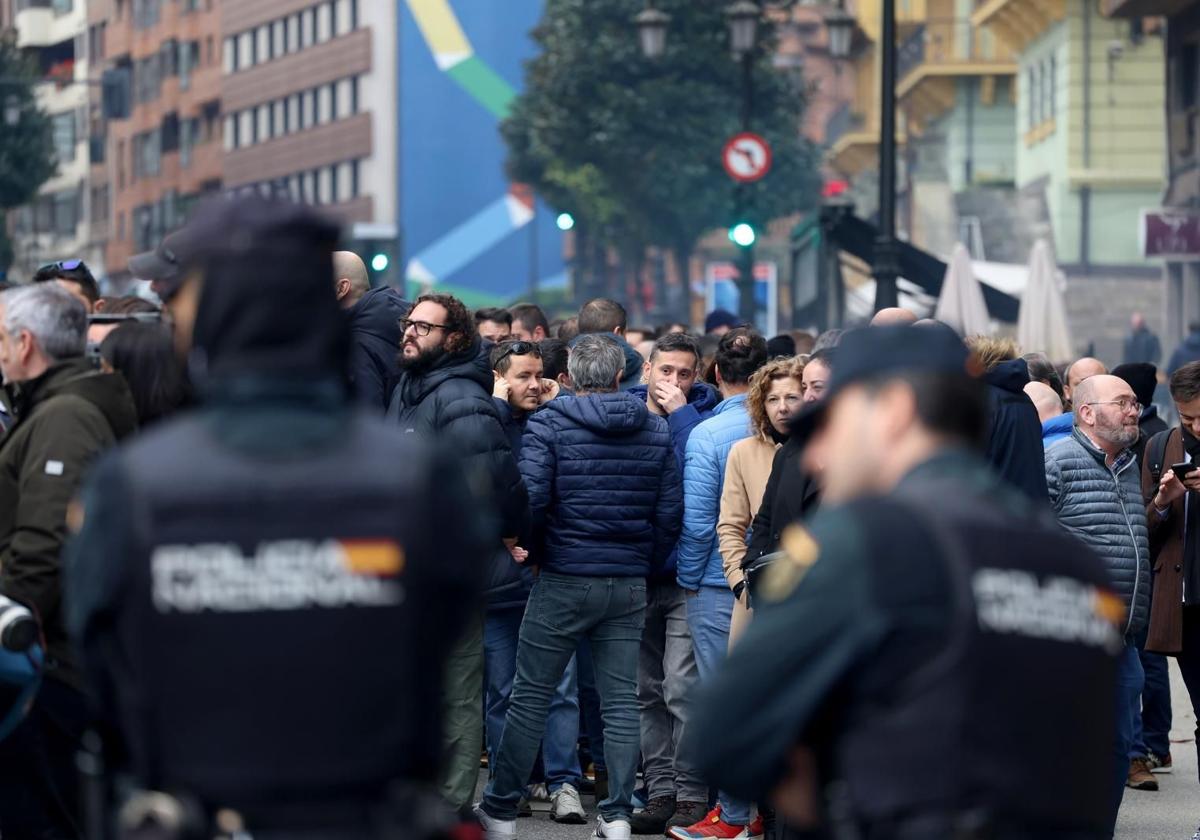 Protesta en Oviedo de los trabajadores de Hunosa el pasado 17 de diciembre.