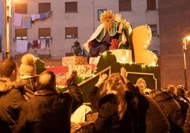 En rey Gaspar en la cabalgata de Las Vegas de Corvera de un año anterior.