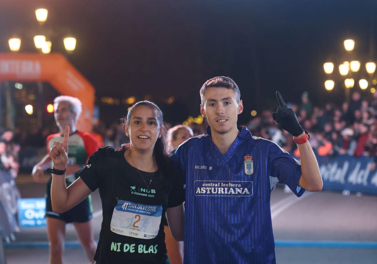 Alejandro Onís y Mariam Benkert vencen en la San Silvestre de Oviedo,