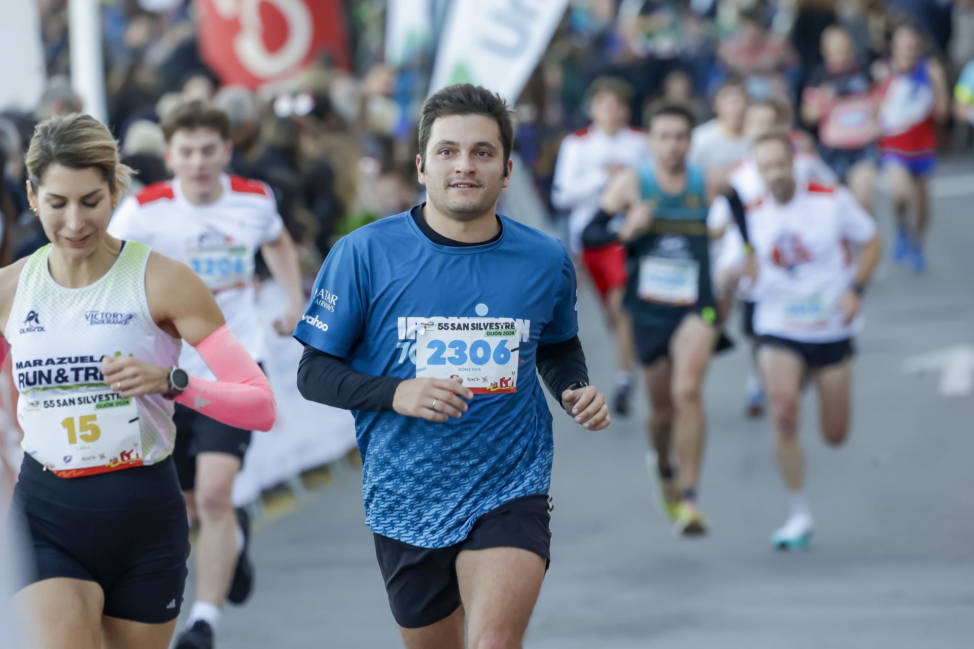 La San Silvestre vuela por las calles de Gijón