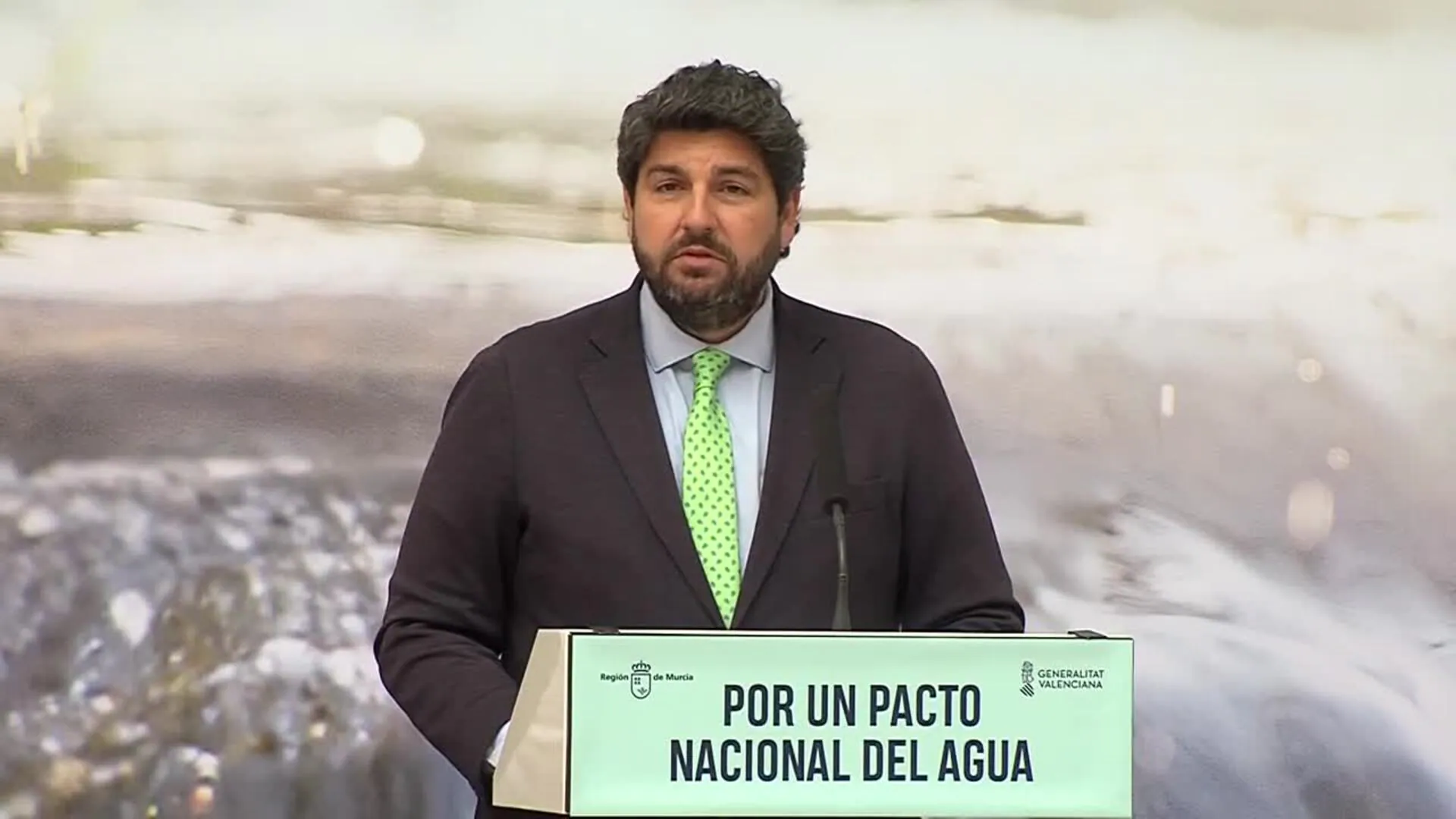 López Miras exige Pacto Nacional del Agua que "acabe con enfrentamientos entre territorios"