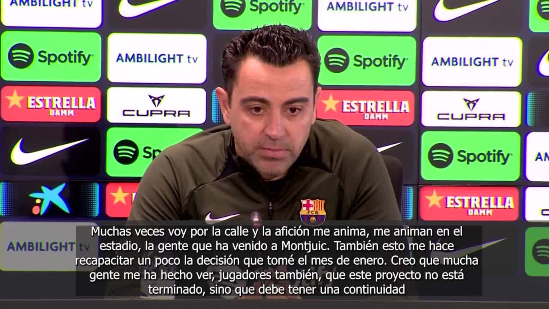 Xavi Hernández: "Esa decisión de irme no volverá a pasar"