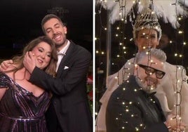 David Broncano y Lalachús y Cristina Pedroche y Chicote durante las Campanadas de Nochevieja.