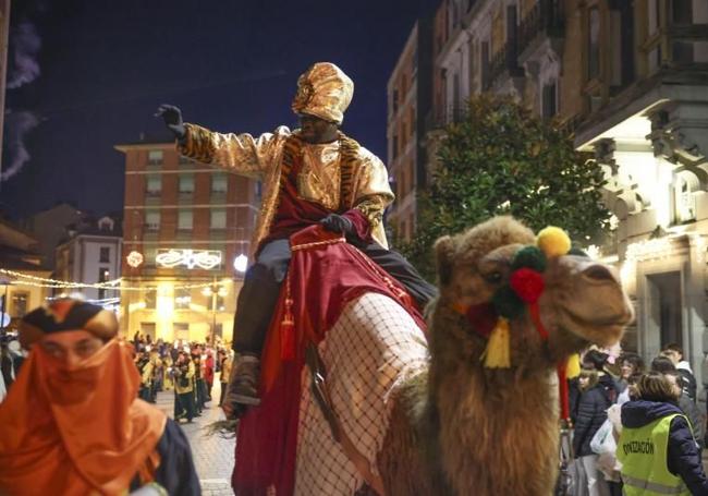 Cabalgata de los Reyes Magos en Pola de Siero el pasado año.