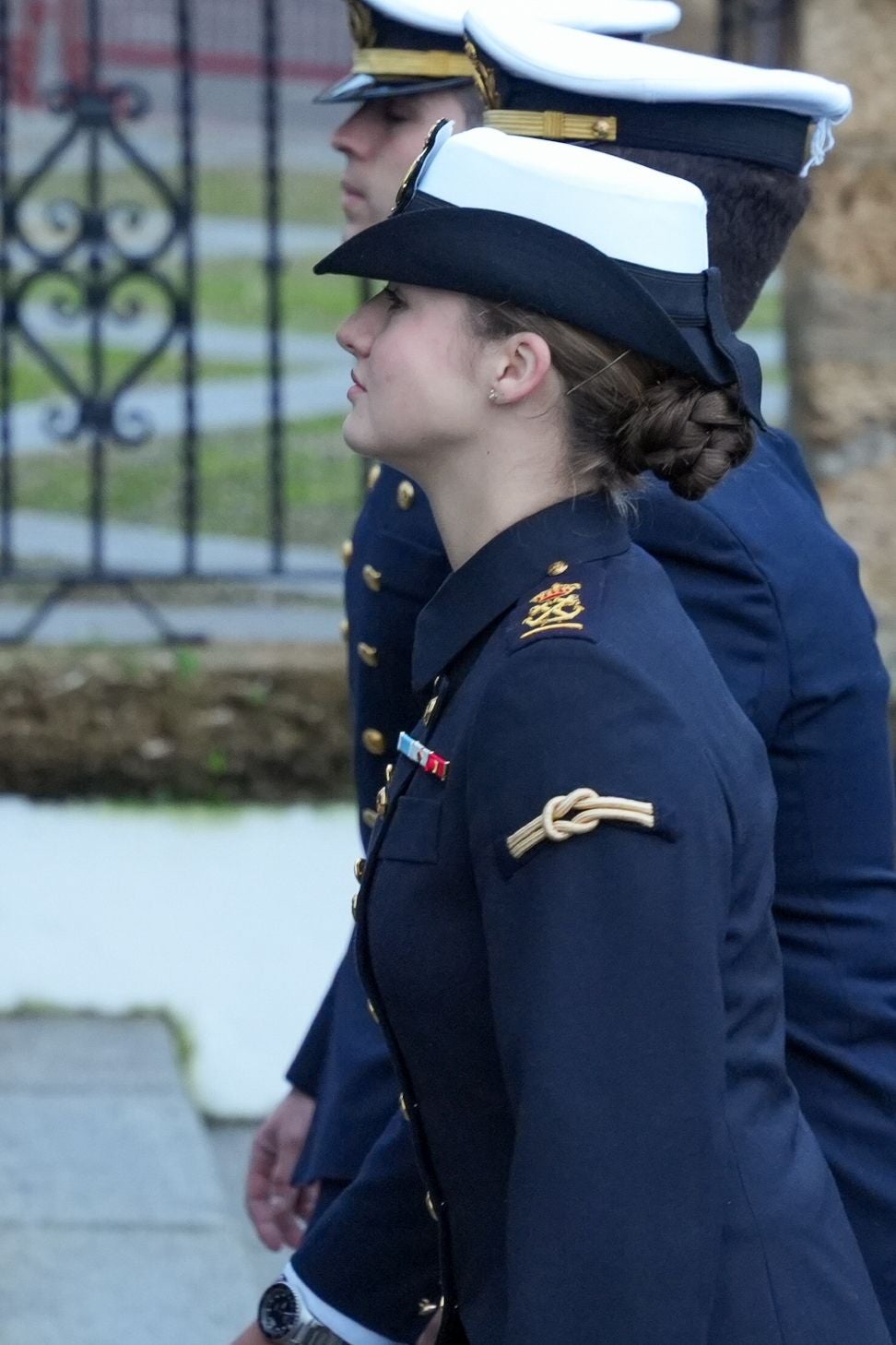 La Princesa Leonor se despide de sus padres, los Reyes, y pone rumbo a América