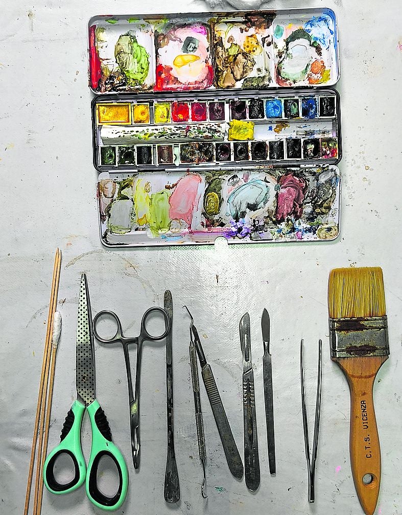 Algunas de las herramientas utilizadas.