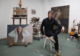 Juan Fernández Álava, en su estudio.