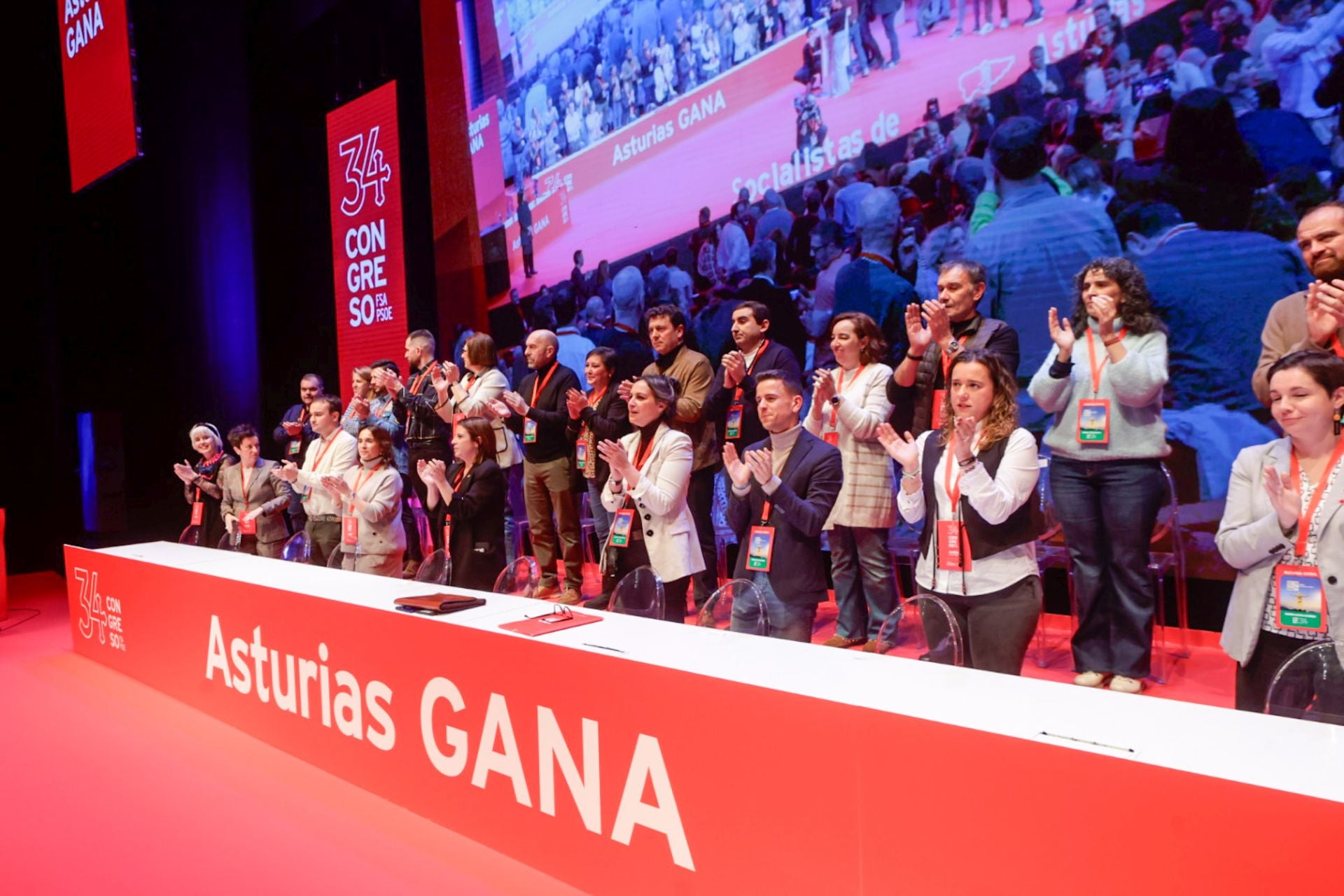 Pedro Sánchez y Adrián Barbón inauguran el congreso socialista en Avilés