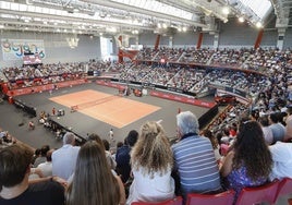 Imagen de la final del ATP 250 de Gijón, disputado en 2022, con un Palacio de Deportes lleno.