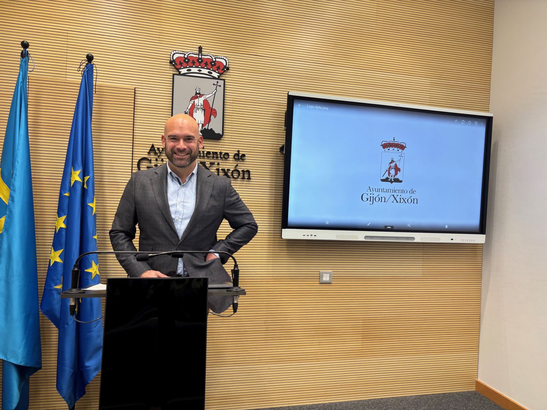 Jesús Martínez Salvador durante la rueda de prensa tras la Junta de Gobierno Ordinaria.
