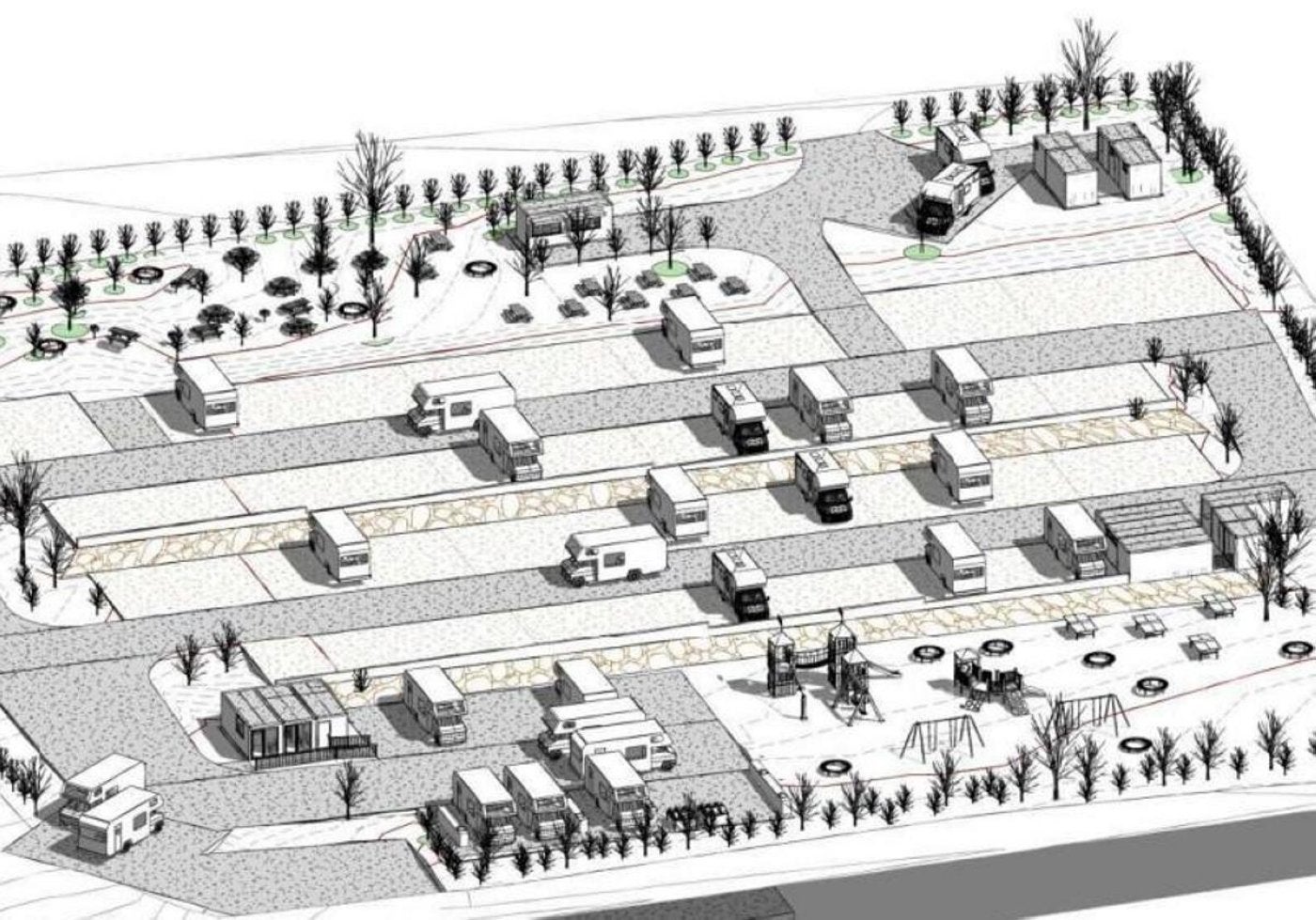 El área de pago para autocaravanas en Salinas supera la tramitación ambiental