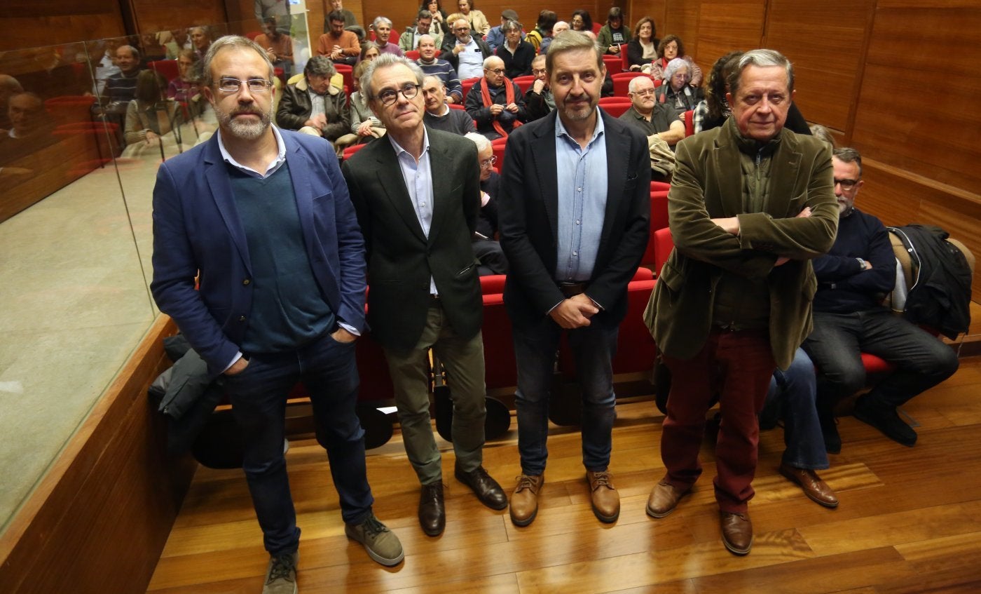 Alejandro García, Gregorio Vázquez, Carlos Llaneza y José Ramón Fernández Molina.