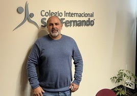 Fernando Tamargo, ayer en las instalaciones del Colegio Internacional San Fernando.